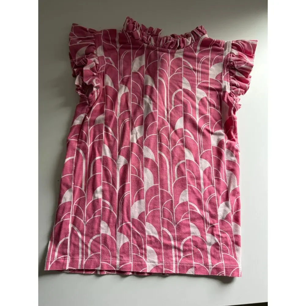 $30 Kate Quinn Organics Pink Sleeveless Girls Top - 6
